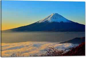 新品 富士山 アートパネル キャンバス キャンバス画 アートポスター 木枠 壁掛け インテリア 開運 絵画 絵