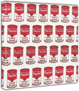 Art hand Auction [Reproduction] Peinture sur toile Canettes de soupe Campbell's Art moderne Panneau d'art Cadre d'art Toile encadrée Tenture murale Soupe Campbell 30x30 cm, Ouvrages d'art, Peinture, autres