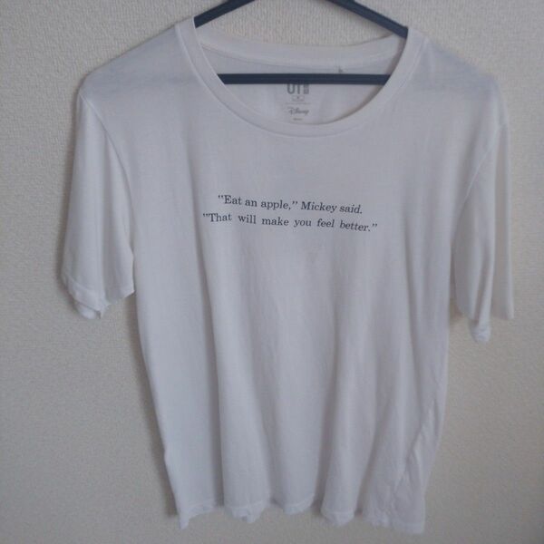 ユニクロ UT ディズニー Disney 白 ホワイト Tシャツ 半袖 Mサイズ プリントTシャツ レディース