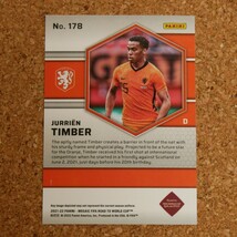 panini mosaic soccer Jurrien Timber パニーニモザイクサッカー ユリエン・ティンバー オランダ アーセナル rookie ルーキー_画像2