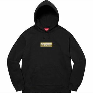 【新品未使用】Supreme Bling Box Logo Hooded Sweatshirt Black M シュプリーム ブリング ボックス ロゴ フーディー スウェットシャツ 黒