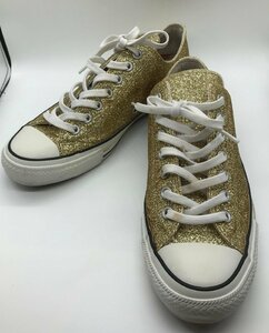 ■【YS-1】コンバース CONVERSE スニーカー ■ オールスター 27cm ゴールドラメ系 【同梱可能商品】K■