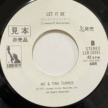 IKE＆TINA TURNER アイクとティナ ターナー Get Back ゲット バック LET IT be and 7inch 7インチ EP 国内盤 見本盤 ビートルズ カバー_画像3