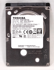 ◆◇CF-SX3の320GB HDD◆SX3,NX3で起動出来ます♪D2D領域あります◆TOSHIBA：MQ01ABF032