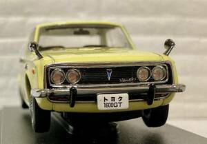 【絶版】エブロオールディーズ　1/43 トヨタ1600GT5 1967 イエロー　3,000台限定モデル