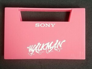 当時物 エモい 昭和 レトロ ソニー ウォークマン カセットテープ ケースカバー レッド 赤 SONY WALKMAN