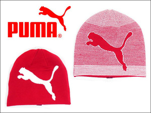 正規品 ＰＵＭＡ ニットキャップ リバーシブル ビーニー クリムゾン