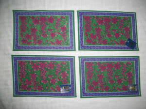 [ source right .. collection * blue ming middle west ] tea mat 4 sheets * 20x30.