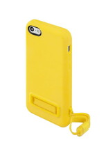 SwitchEasy iPhone5c iPhone5 5s 兼用ソフトケース スタンド・ストラップ付き PLAY Yellow イエロー_画像1