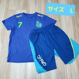 ■上下セットアップL■GAVICガビック■Tシャツハーフパンツアディダスアスレタ サッカー プラクティスシャツ ユニフォーム