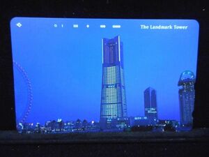  telephone card 50 times Land Mark tower night . unused S-0089