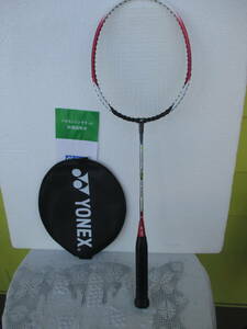 ★YONEX バトミントンラケット　B-4000 中国製　カバー付き　66.5㎝　100㌘　番号1596396 05173JP（画像5参照）　美品