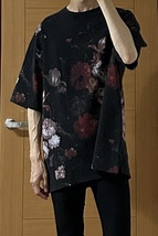 LAD MUSICIAN SUPER BIG T-SHIRT 30/2 T-CLOTH INKJET FLOWER ラッドミュージシャンインクジェットフラワースーパービッグTシャツ_画像4