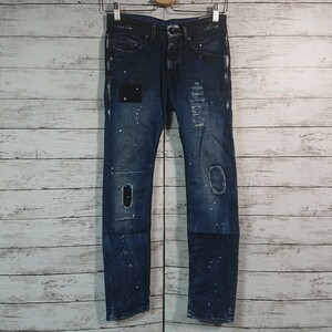 DIESEL ディーゼル■BELTHER J■キッズ■ジーンズ■デニムパンツ■サイズ：10Y■子供用■ダメージ加工■ストレッチ■中古品