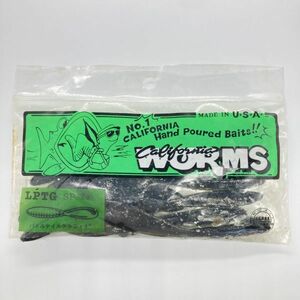 613331 新品 カリフォルニアワーム パドルテールグラブ 4インチ １０本 CALIFORNIA WORM PADDLE TAIL GRUB ブラック・スモーク系カラー