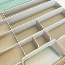 613537 ウッドストリーム ② タックルボックス 2 Tackle Boxes in 1 woodstream TACKLE BOX オールド品 希少入手困難品_画像8