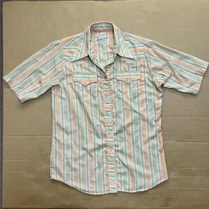 USED 70s ROCKMOUNT S/S WESTERN SHIRT MADE IN USA 中古 70's ロックマウント 半袖 ウエスタン シャツ SIZE Sくらい アメリカ製 送料無料