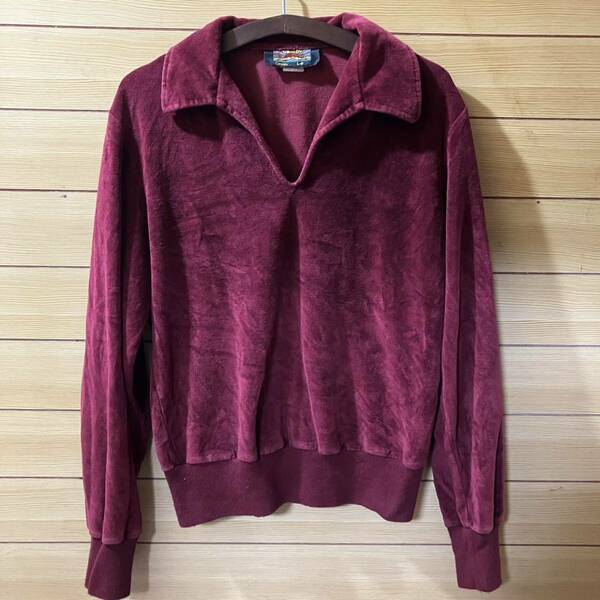 70s〜80s USED SUNSETTER VELOUR/PILE SHIRTS MADE IN CANADA 70's〜80's 中古 ベロア/パイル シャツ カナダ製 Lサイズ 送料無料