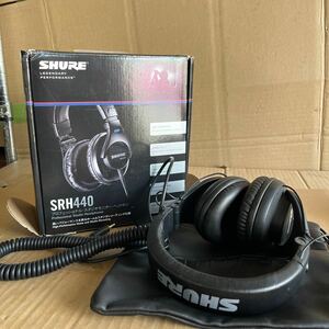 ★送料込み SHURE プロフェッショナルスタジオモニターヘッドホン SRH440 シュアー