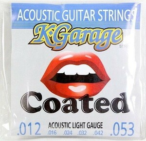 ×6セットK-GARAGE A/G 12-53 HQC コーティングアコースティックギター弦