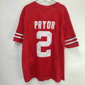 【中古】ナイキ オハイオ州立大学バックアイズ Ohio State Buckeyes NCAA オーセンティック #2 PRYOR テレル・プライアー 50 メンズ NIKE