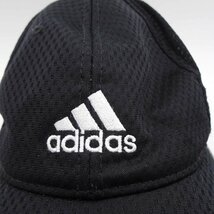 【中古】アディダス ツイルキャップ 帽子 フリーサイズ(54～57cm) ブラック KCM001 ユニセックス ADIDAS_画像3