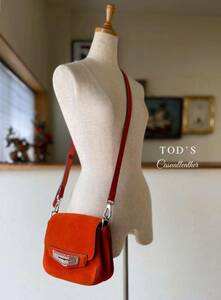 [KBN71] ultimate beautiful goods TOD'S Tod's suede leather shoulder bag 