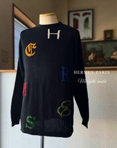 【APS171】超希少!! HERMES-PARIS エルメス マルジェラ期 ニット セーター メンズ Mサイズ
