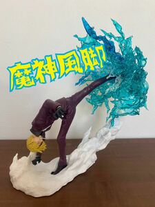  One-piece Sanji figure . god manner legs / for searching most lot DXF POP effect white .. sabot black .. tea chi King kai douKING Jack 