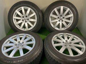 アウディ用　AGA 18インチ　8.5j +30 5穴/112 スタッドレス　235/65R18 106Q DUNLOP WINTER MAXX SJ8 4本セット