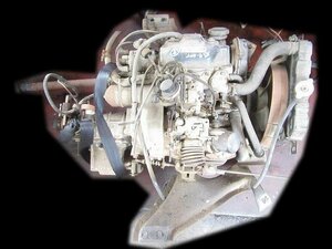マツダ 1987年式 PC56T ポーターキャブ トラック 純正 エンジン マニュアルミッション ラジエーター 2G23 ジャンク