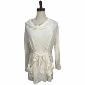 Красивые товары Vivienne Tam Vivi Tam Ladies White Decormed Long Elive вязание кардиган