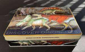 希少 DISVOVER DINASAURS ディスカバー ダイナソー　恐竜チョコレート 空き缶