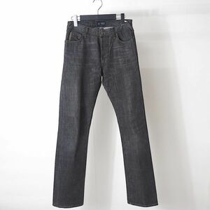 M3-ZI056 アルマーニジーンズ ARMANI JEANS ボタンフライ デニム パンツ ブラック 29 メンズ