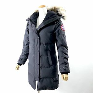 3-YI148【美品】カナダグース CANADA GOOSE 国内正規代理店タグ ダウンコート チャコールグレー S レディース