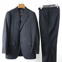 M3-YI190【美品】リングヂャケット RING JACKET Super 130's ウール スーツ セットアップ チャコール 46 リングジャケット メンズ_画像1