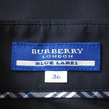 3-SJ006【未使用】バーバリーブルーレーベル Burberry BLUE LABEL ブラウス ネイビー 36 タグ付き レディース_画像5