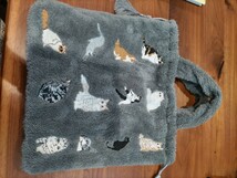 ボア　トートバッグ　未使用　猫の刺繍_画像2