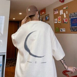 メンズtシャツ ティーシャツ 綿 韓国風 五分丈袖 丸首 大きいサイズ ゆったり 英文字 夏 メンズファッション プリントJUAS022(3色S-3XL)