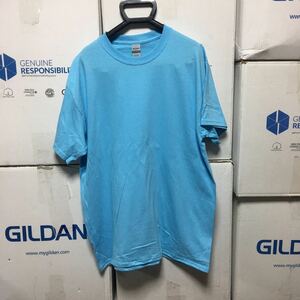 GILDAN スカイ XL サイズ 水色 スカイブルー 半袖無地Tシャツ ポケット無し 6.0oz ギルダン☆