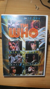 THE WHO LIVE AT THE ISLE OF WIGHT FESTIVAL 1970 ワイト島ライヴ　１９７０　DVD
