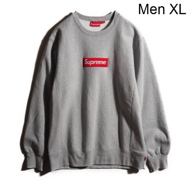 Yahoo!オークション -「supreme box logo crewneck グレー」(その他 