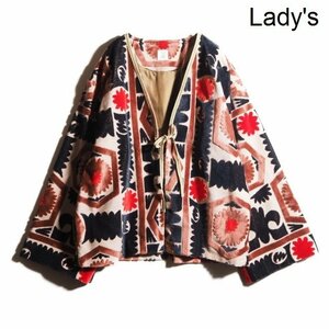 M1137P　▼6 ROKU ロク▼　新品同様 21AW パイルカット ジャガード ジャケット 38 / PILE CUT JACQUARD JACKET 秋冬 rb mks