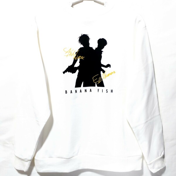 特価/未使用【サイズ=3L(2XL)】BANANA FISH/バナナフィッシュ/メンズ/裏起毛/スウェット/トレーナー/胸囲=106～114cm/white