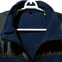 特価/未使用【サイズ=L】メンズ/ナイロン×マイクロフリース/フルジップ/ジャケット/胸囲=96～104cm/navy×black_画像2