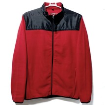 特価/未使用【サイズ=LL(XL)】メンズ/ナイロン×マイクロフリース/フルジップ/ジャケット/胸囲=104～112cm/red×black_画像1