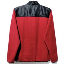 特価/未使用【サイズ=LL(XL)】メンズ/ナイロン×マイクロフリース/フルジップ/ジャケット/胸囲=104～112cm/red×black_画像5