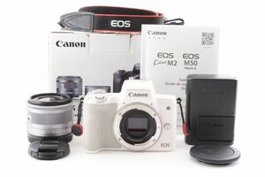 #g382★実用品★ Canon キャノン EOS Kiss M2 EF-M 15-45mm