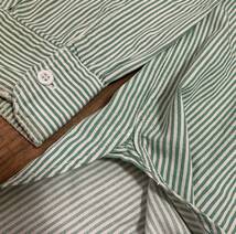 50s vintage UNITOG グリーンヒッコリーストライプシャツ マチ付 ワーク ヴィンテージ オリジナル 古着 緑 _画像3