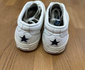 18年製 CONVERSE ONE STAR J VTG HS TIMELINE コンバース ワンスター ヒールスター タイムライン MADE IN JAPAN 日本製 レザー 白 27.5cm